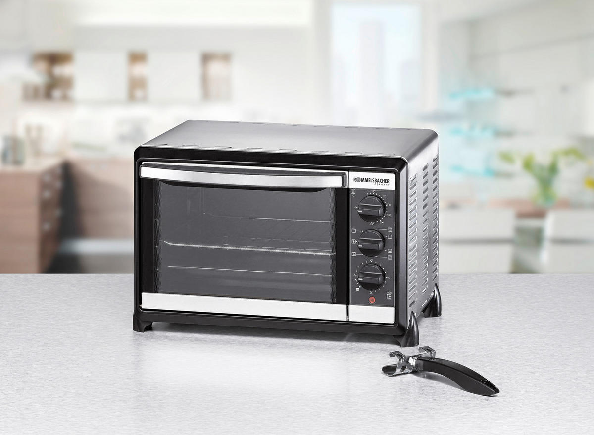 MINIBACKOFEN  - Schwarzchrom, Basics, Metall (44/28,5/33,5cm) - Rommelsbacher