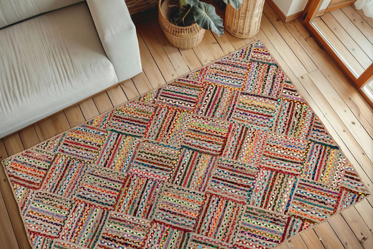 FLACHWEBETEPPICH 160/230 cm Multicolor rechteckig  - Multicolor, Basics, Textil (160/230cm) - Kayoom