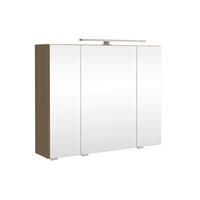 SPIEGELSCHRANK 80/64/20 cm  - Eichefarben/Silberfarben, KONVENTIONELL, Glas/Holzwerkstoff (80/64/20cm) - Xora