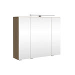 SPIEGELSCHRANK 80/64/20 cm  - Eichefarben/Silberfarben, KONVENTIONELL, Glas/Holzwerkstoff (80/64/20cm) - Xora