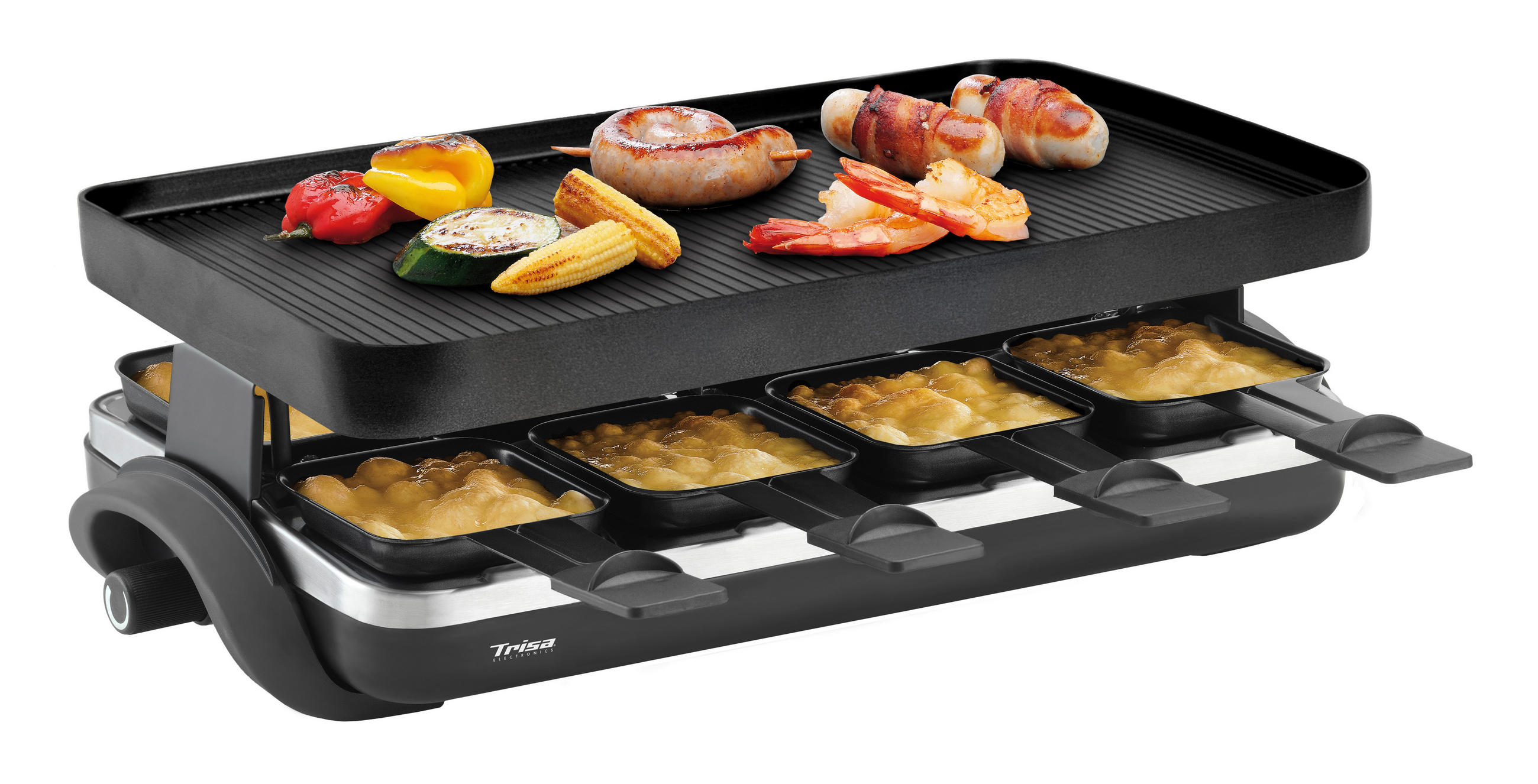 Trisa Electronics Raclette-Grill Schwarz 13x45x24.50 cm