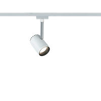 SCHIENENSYSTEM-STRAHLER URail   - Chromfarben/Weiß, Basics, Metall (5,9/18/9cm) - Paulmann