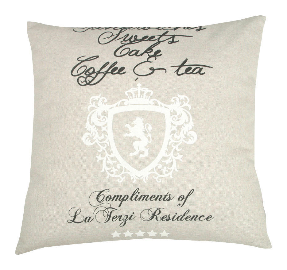 UKRASNI JASTUK 48/48 cm    - prirodna boja, Dizajnerski, tekstil (48/48cm)