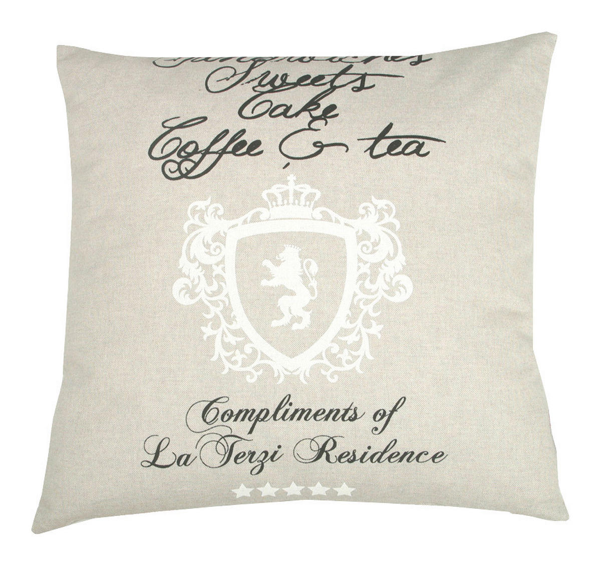 UKRASNI JASTUK 48/48 cm    - prirodna boja, Dizajnerski, tekstil (48/48cm)