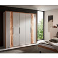 DREHTÜRENSCHRANK 251,9/223,3/62 cm 5-türig Hellgrau, Wildeiche  - Wildeiche/Hellgrau, Design, Holz/Holzwerkstoff (251,9/223,3/62cm) - Dieter Knoll
