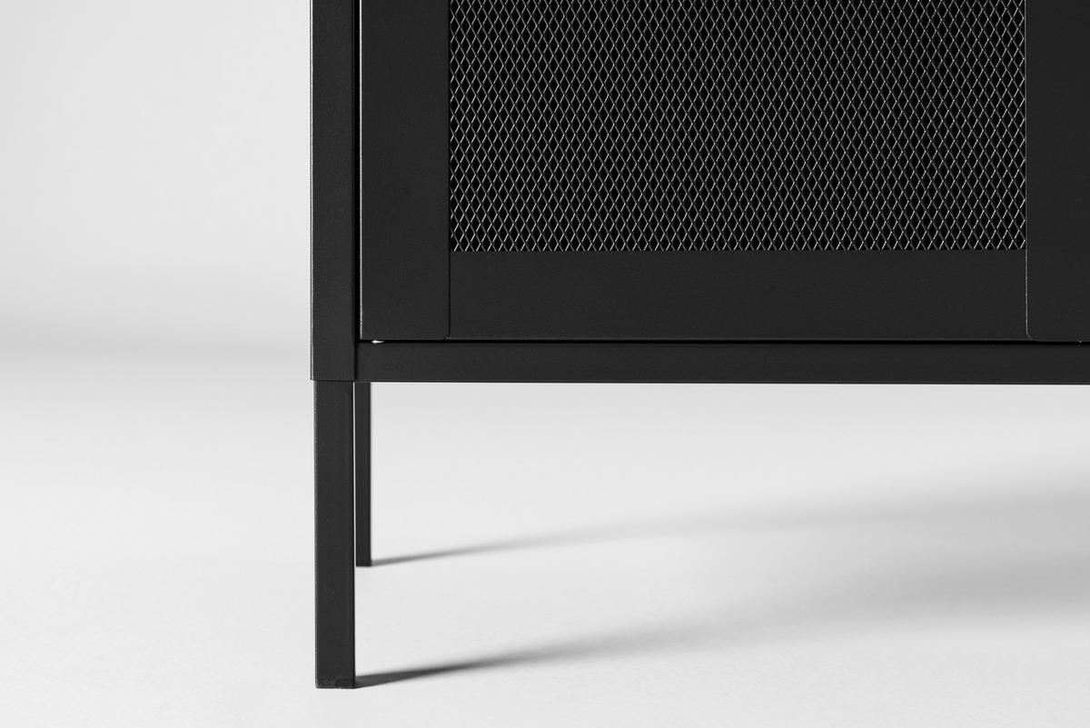SIDEBOARD  in 80/101.5/40 cm  - Schwarz, Design, Metall (80/101.5/40cm) - Livetastic