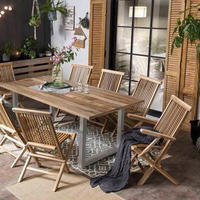 GARTENKLAPPSTUHL-SET in Holz Naturfarben  - Naturfarben, Design, Holz (47/89/57cm) - Gardenson