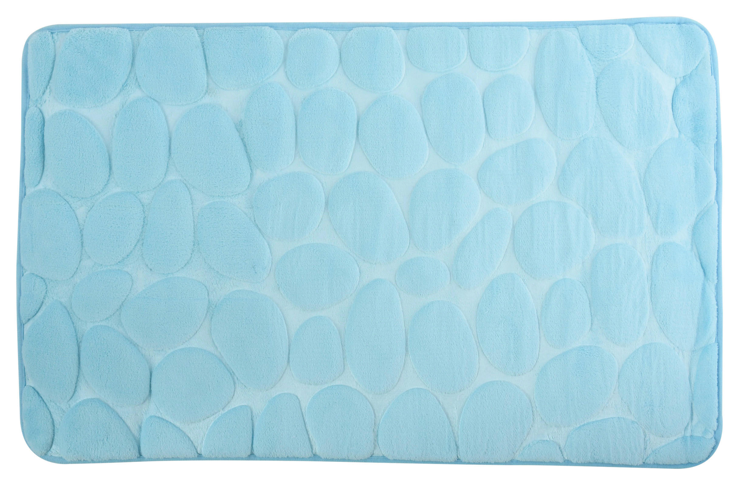BADTEPPICH Hellblau 50/80 cm  - Hellblau, KONVENTIONELL (50/80cm) - Spirella