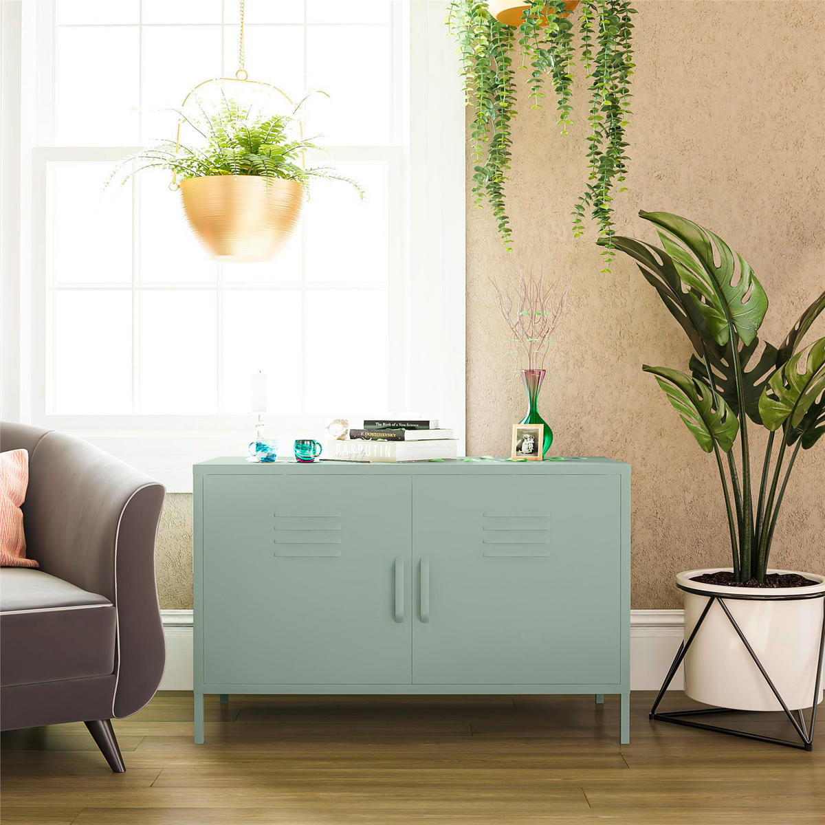 HIGHBOARD Mission District  in 100/64/40 cm  - Hellgrün, Design, Metall (100/64/40cm) - MID.YOU
