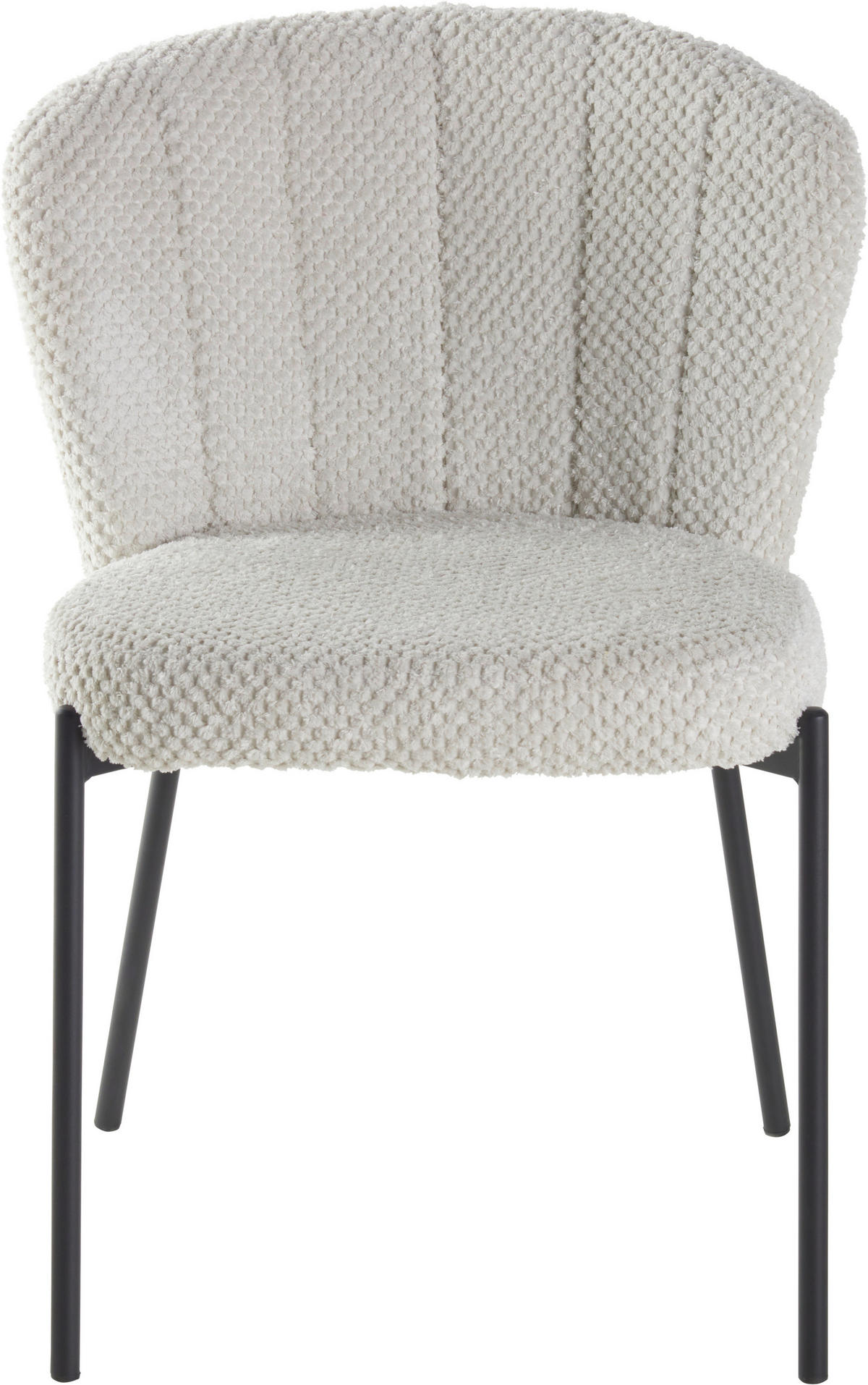 STUHL Struktur Beige Pappel Sperrholz  - Beige/Schwarz, LIFESTYLE, Holz/Textil (55/79/59cm) - Livetastic