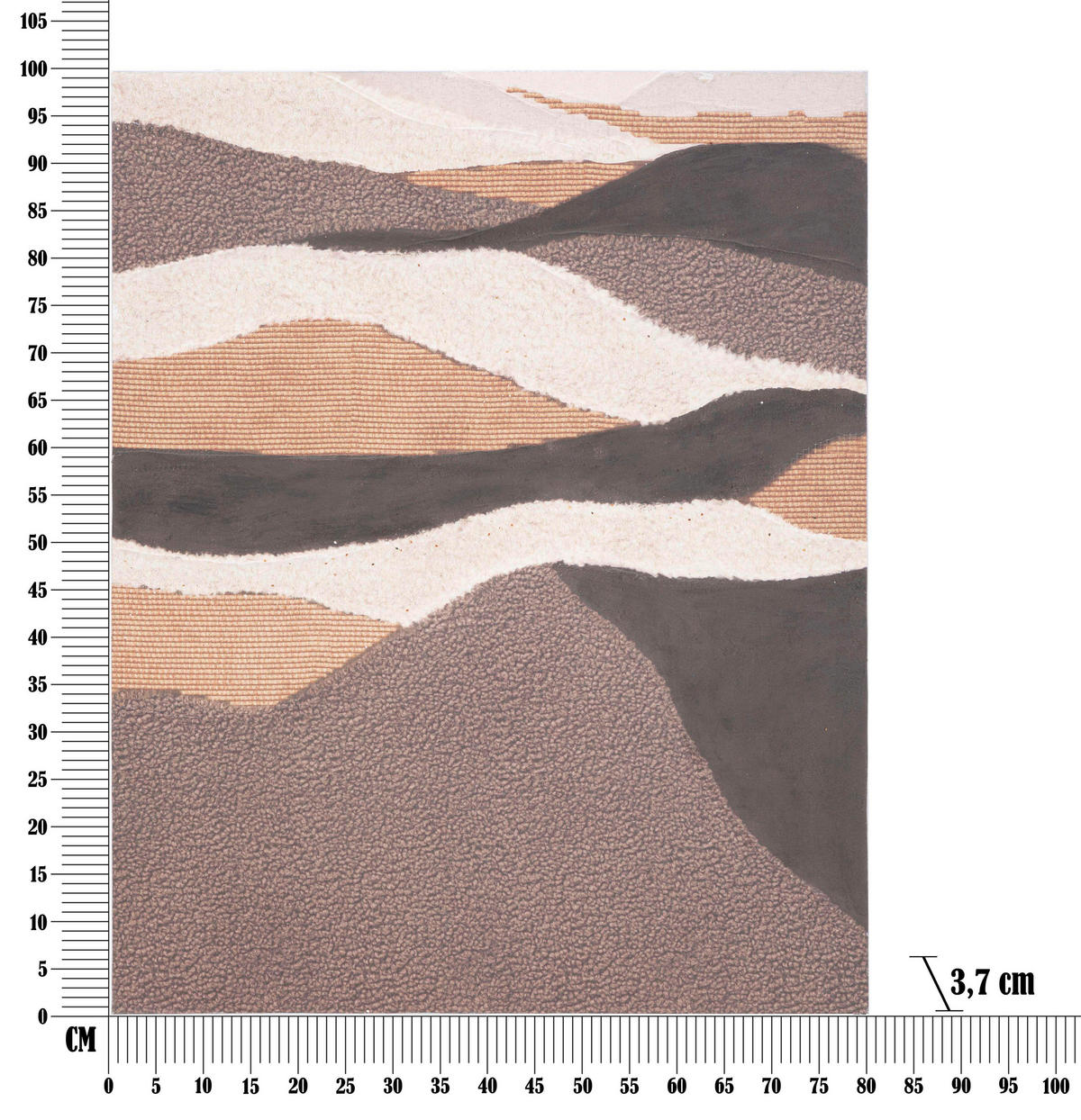 LEINWANDBILD  - Basics, Holz/Textil (80/100/3.7cm)