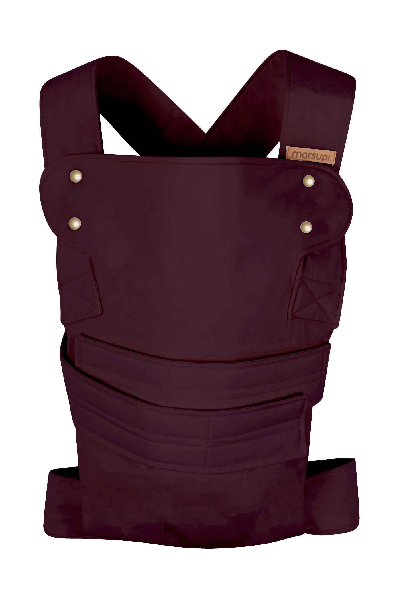 BABYTRAGE Marsupi Classic 2.0  - Aubergine, Basics, Textil (XLnull) - Wickelkinder Manduca