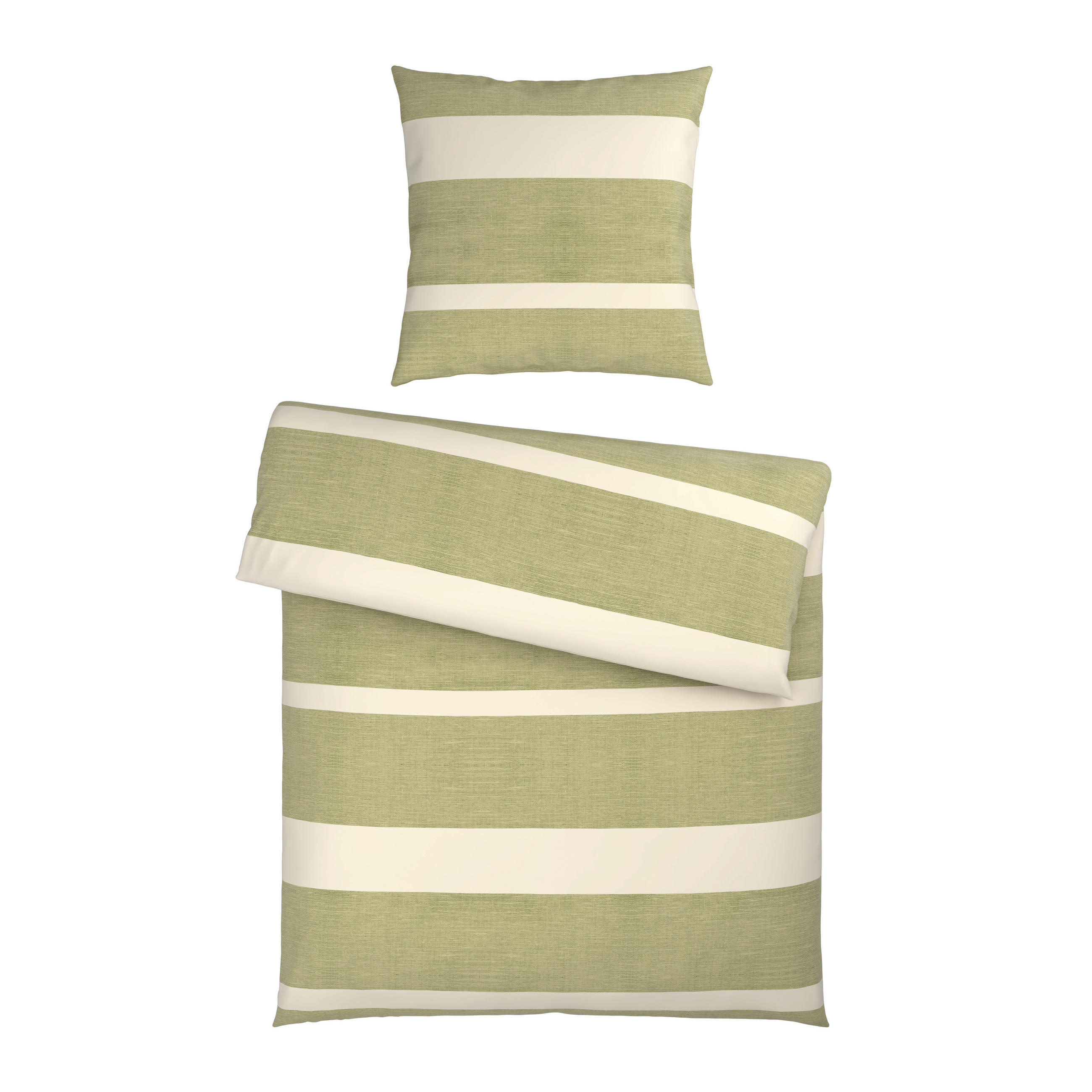 BETTWÄSCHE Satin 135/200 cm  - Grün, Textil (135/200cm) - Novel