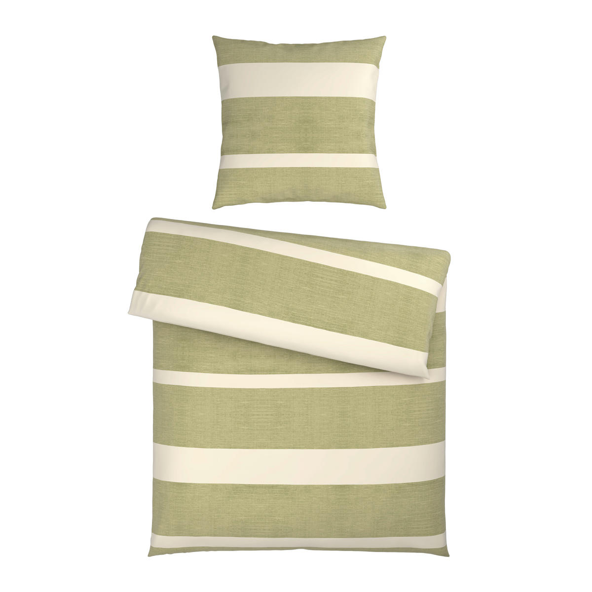 BETTWÄSCHE Satin 135/200 cm  - Grün, Textil (135/200cm) - Novel