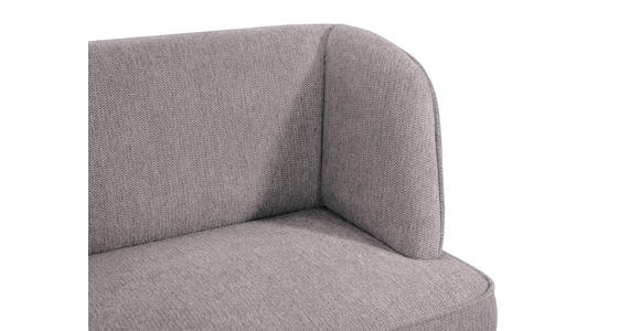 SITZBANK 185/91/66 cm Webstoff Schwarz, Cappuccino - Schwarz/Cappuccino, Design, Textil/Metall (185/91/66cm) - Novel