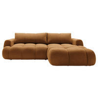 ECKSOFA Dunkelgelb Struktur  - Dunkelgelb/Schwarz, KONVENTIONELL, Kunststoff/Textil (272/172cm) - Carryhome