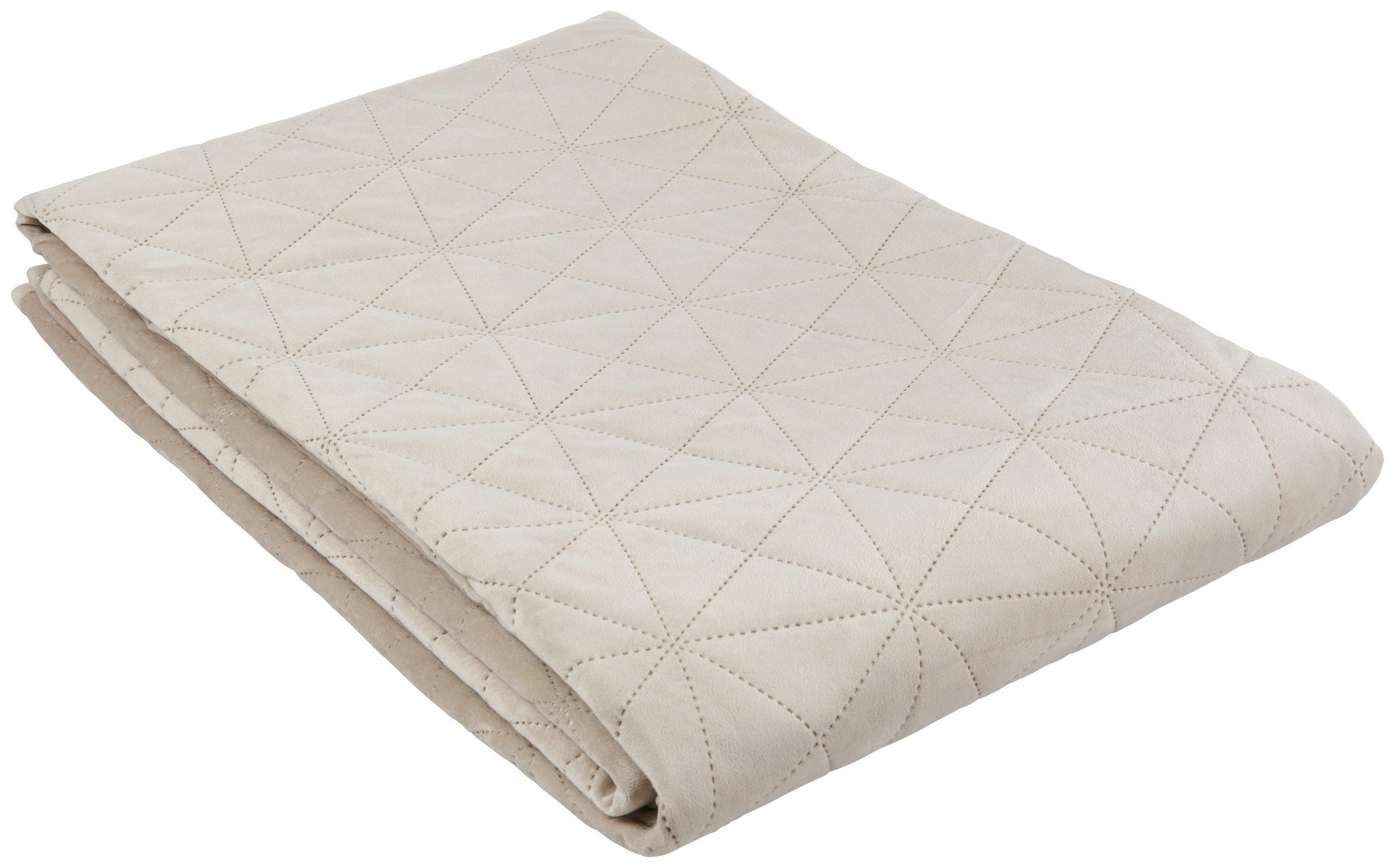 TAGESDECKE - Taupe, Design, Textil (220/240cm) - Novel