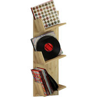 SCHALLPLATTENREGAL - Eichefarben/Honig, Basics, Holzwerkstoff (33/106,5/25,6cm) - MID.YOU