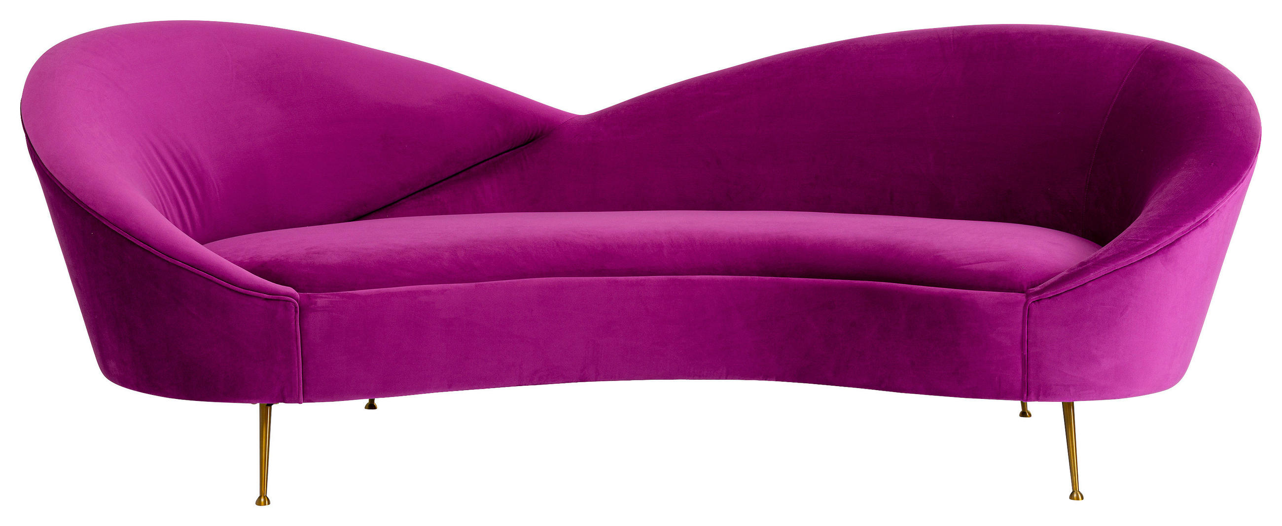 Kare-Design 3-SITZER-SOFA Samt Lila jetzt nur online ➤ XXXLutz.de