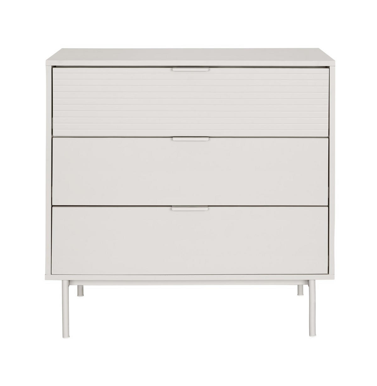 KOMMODE , 80/80/40 cm, 3 Schublade(n)  - Kaschmir, Design, Holzwerkstoff/Metall (80/80/40cm) - MID.YOU