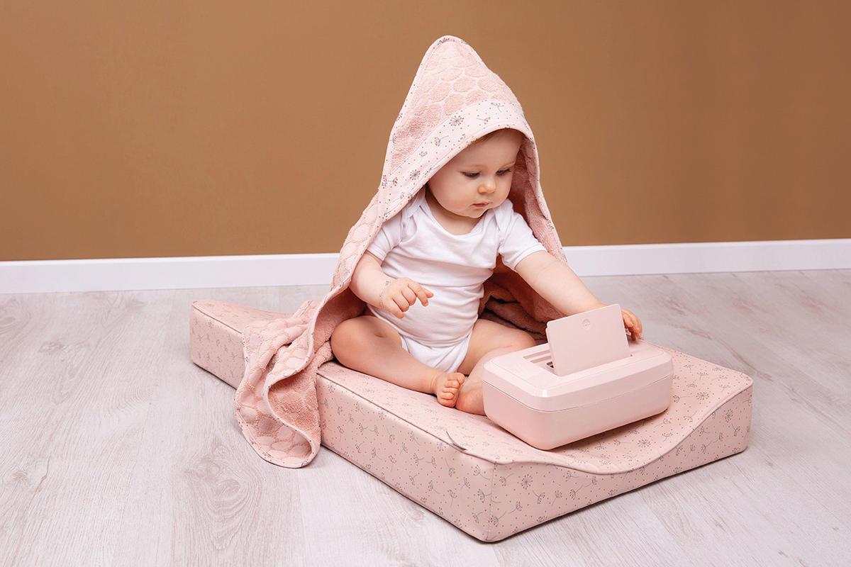 OSUŠKA S KAPUCÍ - tmavě růžová/růžová, Basics, textil (85/75cm) - Bebe Jou