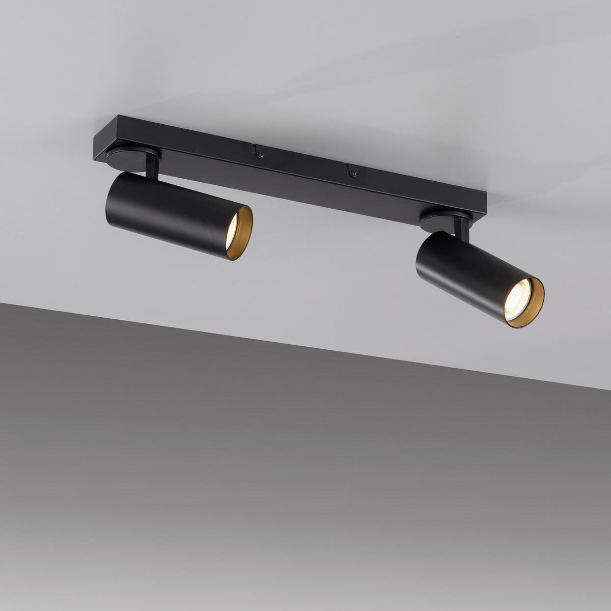 LED-DECKENLEUCHTE SW RIK 59/25/16,5 cm   - Schwarz, KONVENTIONELL, Kunststoff/Metall (59/25/16,5cm) - Schöner Wohnen
