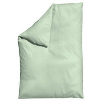 BETTDECKENBEZUG WOVEN SATIN Makosatin 135-140/200 cm  - Hellgrün, Basics, Textil (135-140/200cm) - Schlafgut
