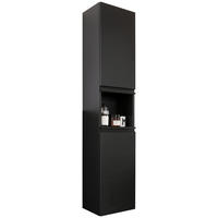 HOCHSCHRANK 30/163/30 cm  - Anthrazit/Schwarz, Design, Glas/Holzwerkstoff (30/163/30cm) - Schöner Wohnen