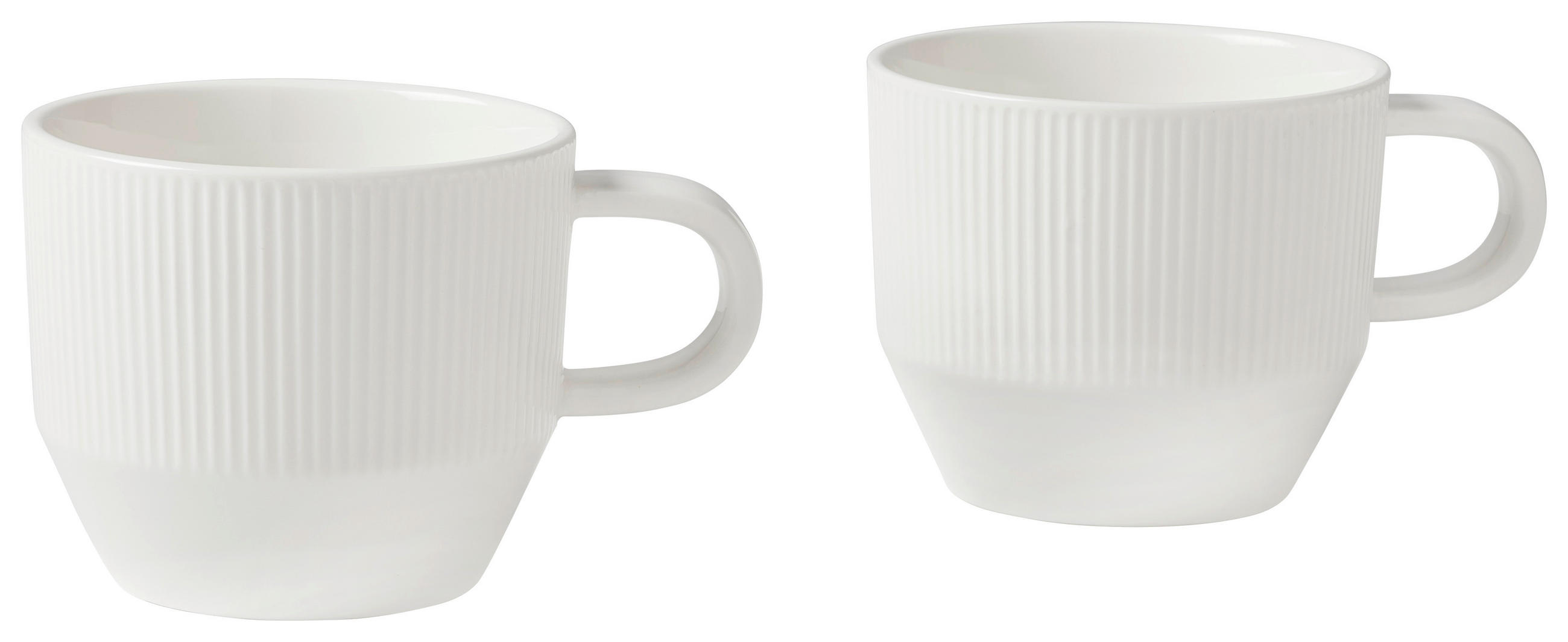 KÁVÉSBÖGREKÉSZLET  - fehér, Design, kerámia (10,2/8,6cm) - Dieter Knoll