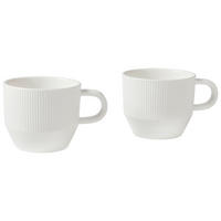 KÁVÉSBÖGREKÉSZLET  - fehér, Design, kerámia (10,2/8,6cm) - Dieter Knoll