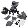 KINDERWAGENSET  LO-Layla 3in1  Grey Stone  - Grau, Basics (94/62/115cm) - Lionelo