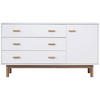 SIDEBOARD Melanie  in  - Eichefarben/Weiß, Design, Holzwerkstoff/Metall (144/80/44cm) - MID.YOU