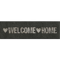 LÄUFER 35/120 cm Warmly Welcome Braun  - Braun, Design, Kunststoff/Textil (35/120cm) - wash+dry