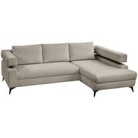 ROHOVÁ SEDAČKA, textil,  - černá, Konvenční, kov/textil (265/184cm) - Hom`in