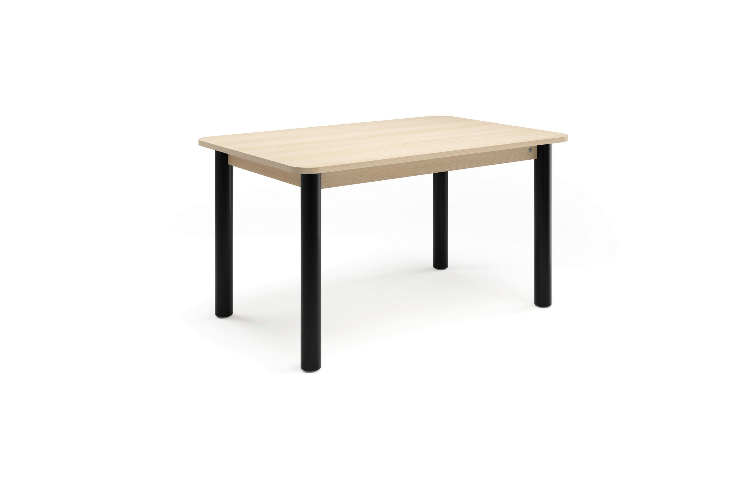 Tom Tailor Esstisch Schwarz, Hellbraun 90x76x140 cm