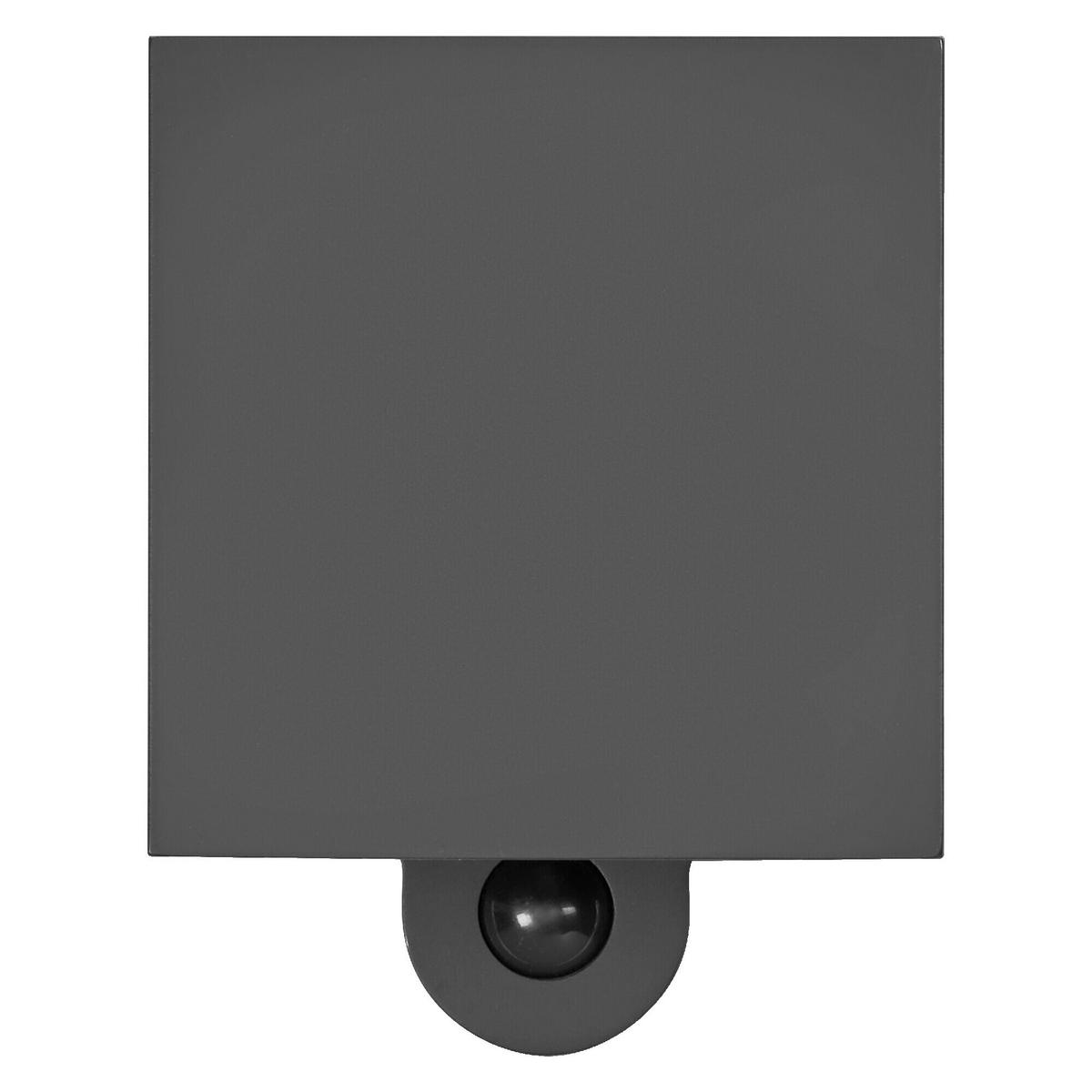 LED-AUßENLEUCHTE 10/9,7/12,6 cm   - Dunkelgrau, Basics, Glas/Kunststoff (10/9,7/12,6cm) - Osram