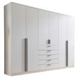 KLEIDERSCHRANK  in Weiß  - Schwarz/Weiß, KONVENTIONELL, Holzwerkstoff/Kunststoff (270/210/52cm) - Carryhome