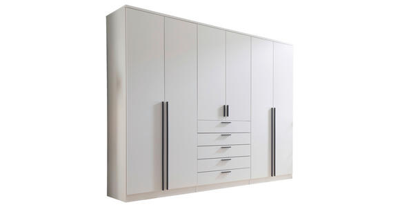 KLEIDERSCHRANK  in Weiß  - Schwarz/Weiß, KONVENTIONELL, Holzwerkstoff/Kunststoff (270/210/52cm) - Carryhome