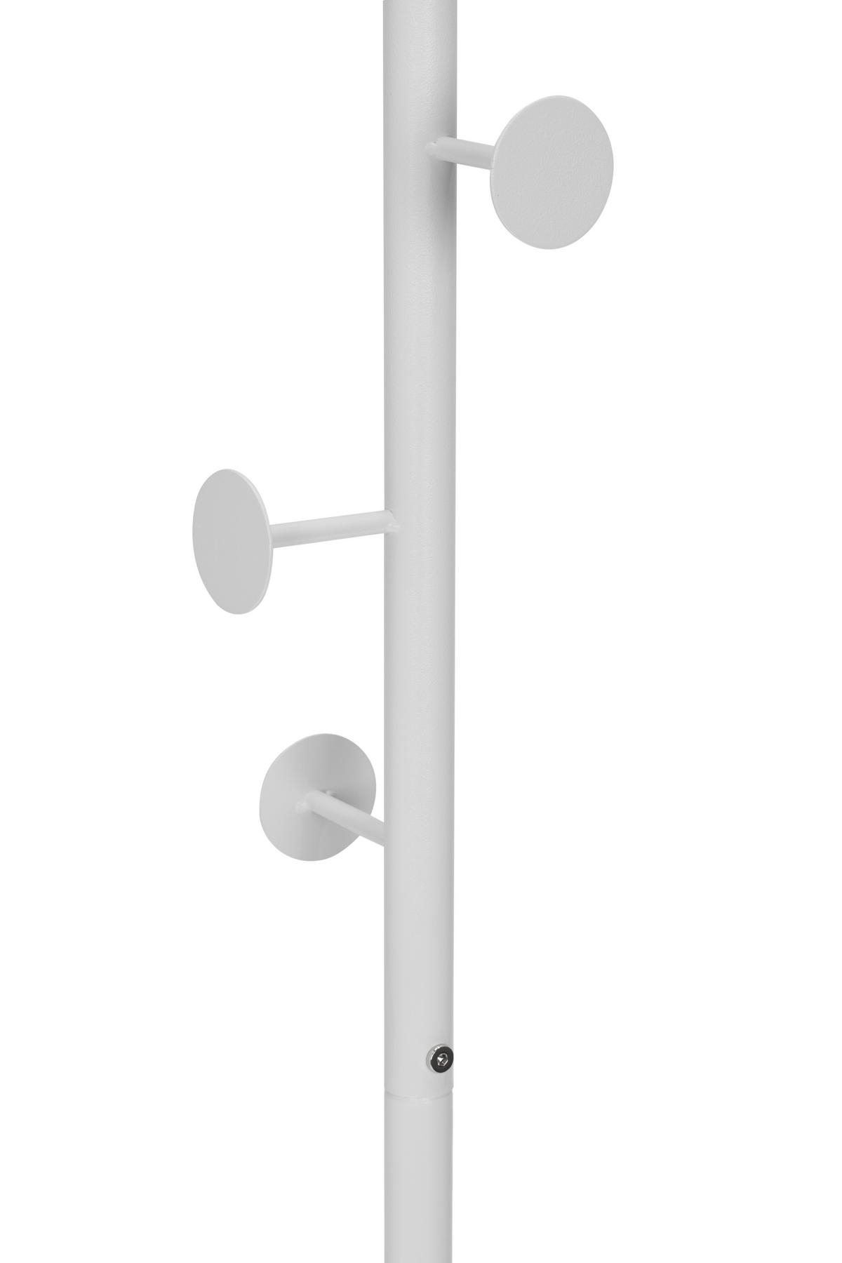 KLEIDERSTÄNDER in Weiß 29/176/29 cm   - Weiß, MODERN, Metall (29/176/29cm) - PBJ