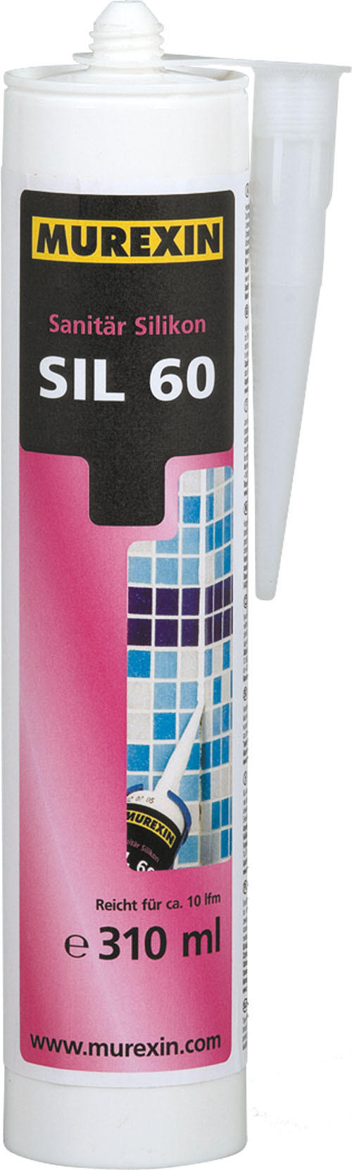 SANITÄRSILIKON - Silberfarben, Basics (0,31l) - Murexin