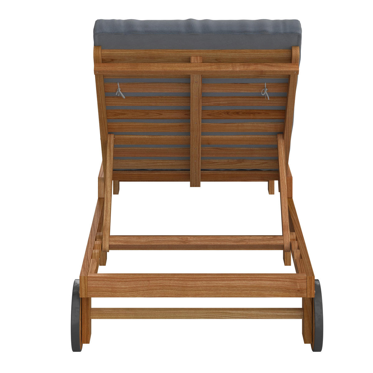 GARTENLIEGE 186/32/70 cm  - Grau/Akaziefarben, Basics, Holz/Textil (186/32/70cm) - Ambia Garden