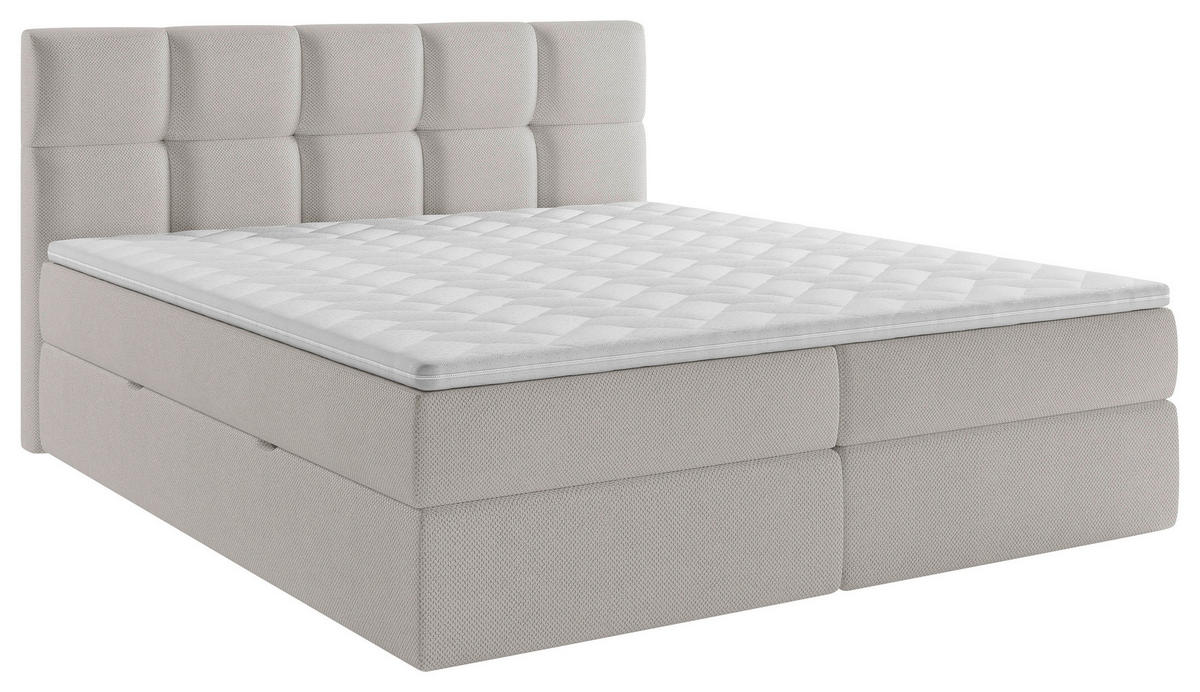 BOXBETT 140/200 cm  in Beige  - Beige/Schwarz, MODERN, Holz/Holzwerkstoff (140/200cm) - MID.YOU