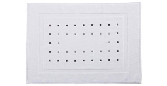 BADEMATTE Weiß 50/70 cm - Weiß, Design, Textil (50/70cm) - Esposa