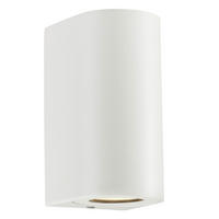 AUßENWANDLEUCHTE Canto 8,7/10/17,2 cm   - Weiß, Design, Metall (8,7/10/17,2cm) - Nordlux