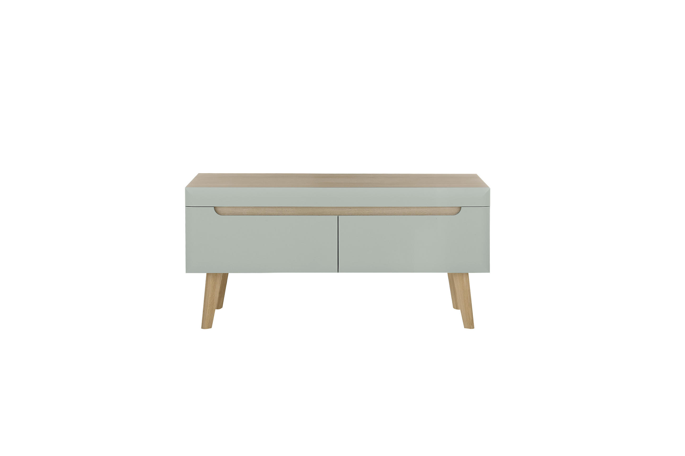 LOWBOARD  in 107/50/40 cm  - Eichefarben/Grün, Design, Holzwerkstoff (107/50/40cm) - MID.YOU