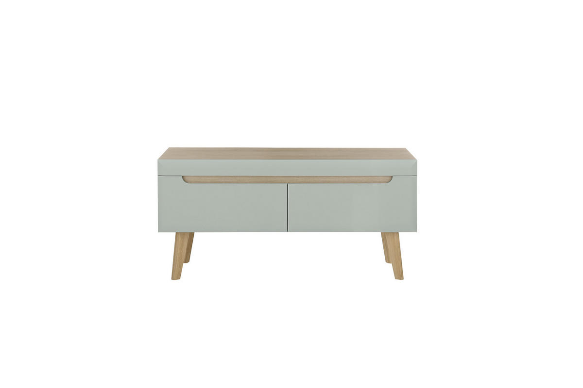 LOWBOARD  in 107/50/40 cm  - Eichefarben/Grün, Design, Holzwerkstoff (107/50/40cm) - MID.YOU