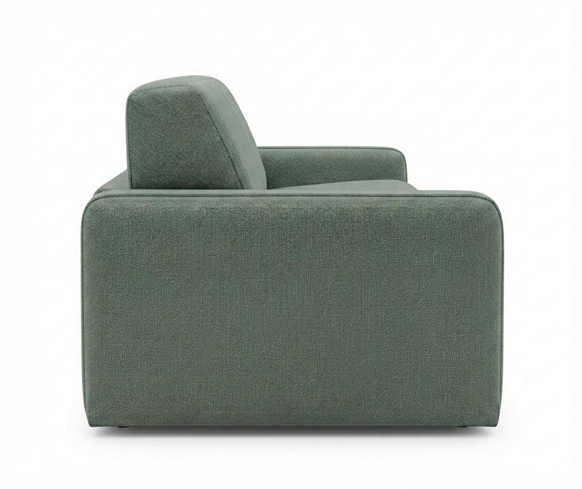 SCHLAFSOFA Webstoff Dunkelgrün  - Dunkelgrün/Schwarz, KONVENTIONELL, Kunststoff/Textil (180/86/100cm) - Xora