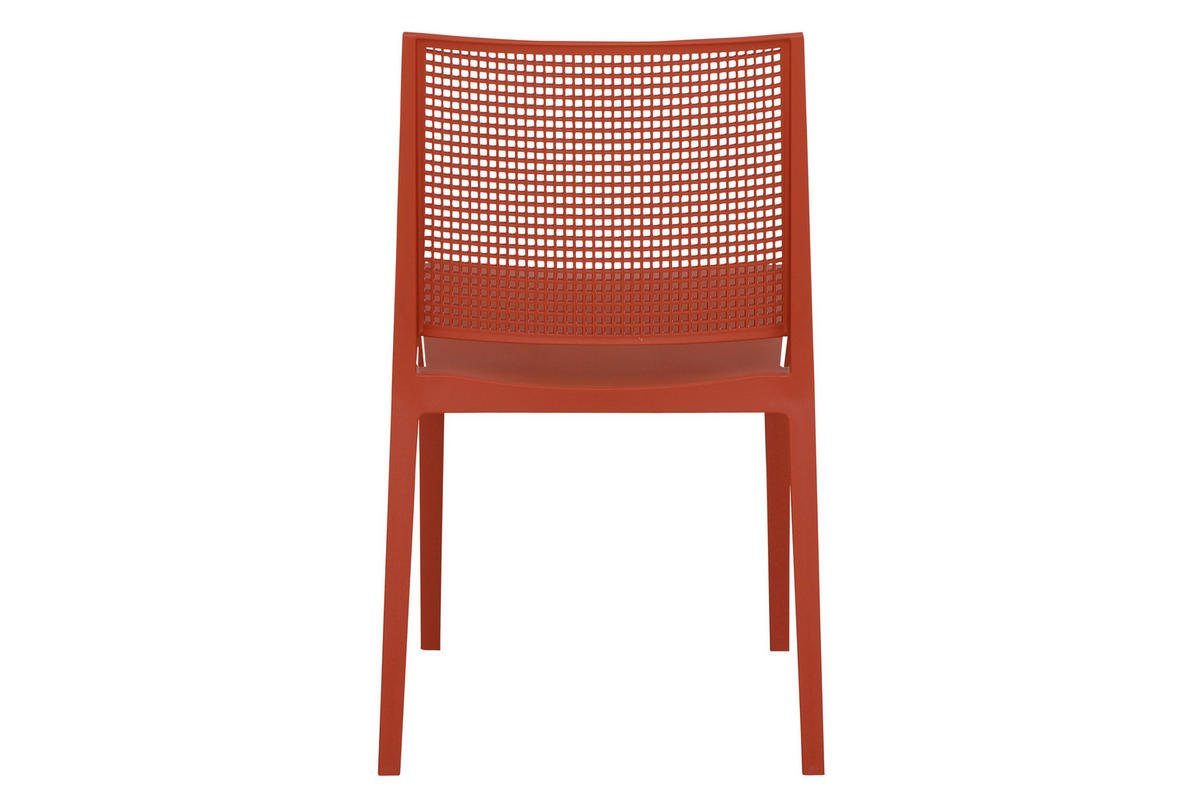 GARTENGARNITUR 3-teilig  - Rot, Basics, Holzwerkstoff/Kunststoff (80/80/80cm) - Siena Garden