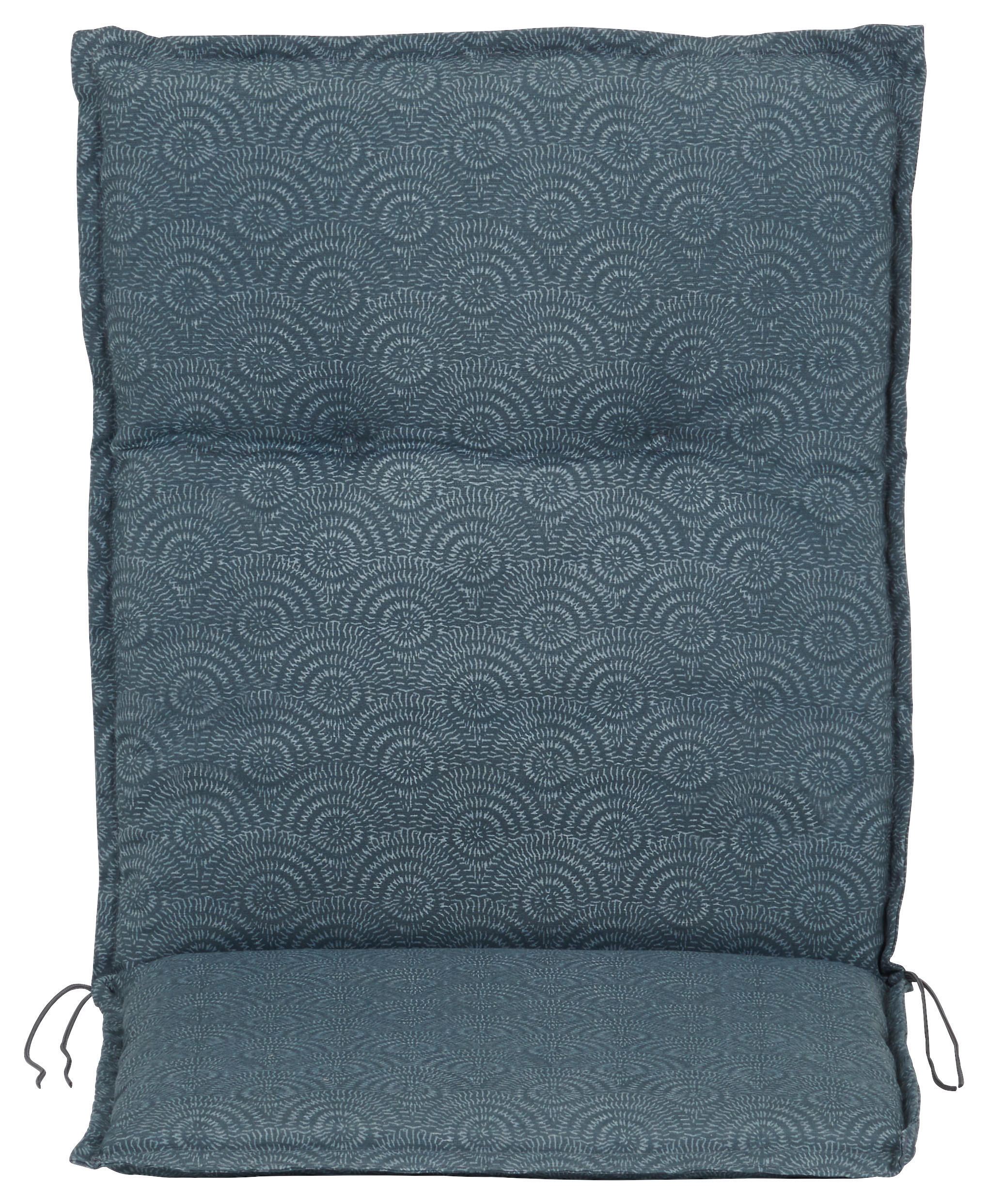 Niederlehnerauflage Genf 100x48 Cm Grau/türkis