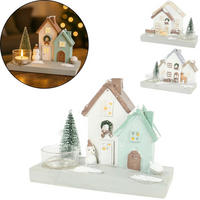 SET DRŽAL ZA ČAJNE SVEČKE - večbarvno, Basics, umetna masa (7.5/16/12cm)